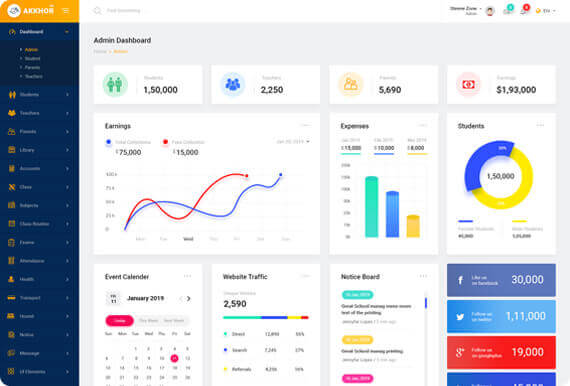 School Management Dashboard